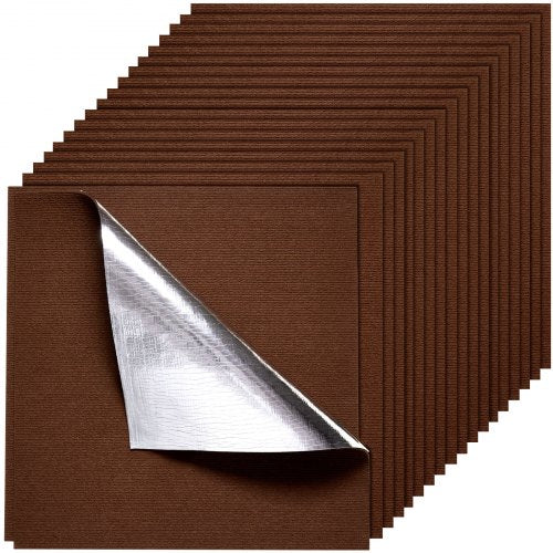 Carpet Tiles 24x24 inch, 20 Pack Peel and Stick Carpet Square Rug, Self Adhesive Commercial Floor Soft Padded for Seamless Cover 80sq.ft², Easy DIY Replacement for Living Room Office,Dark Brown