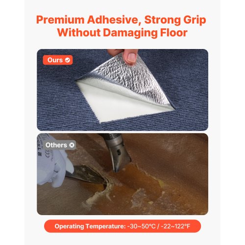 Teppichfliesen 610x610 mm 15er-Pack Selbstklebende Teppiche Grau | EU