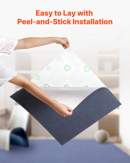 Carpet Tiles 24x24 inch, 15 Pack Peel and Stick Carpet Square Rug, Self Adhesive Commercial Floor Soft Padded for Seamless Cover 60sq.ft², Easy DIY Replacement for Living Room Office,Gray