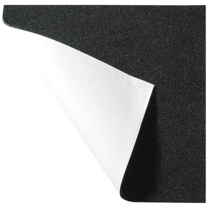 Mattplattor Peel and Stick, 24" x 24" fyrkanter självhäftande matta golvplattor, mjuka vadderade mattor, lättinstallerad DIY för sovrum Vardagsrum inomhus utomhus (15 plattor, kolsvart)