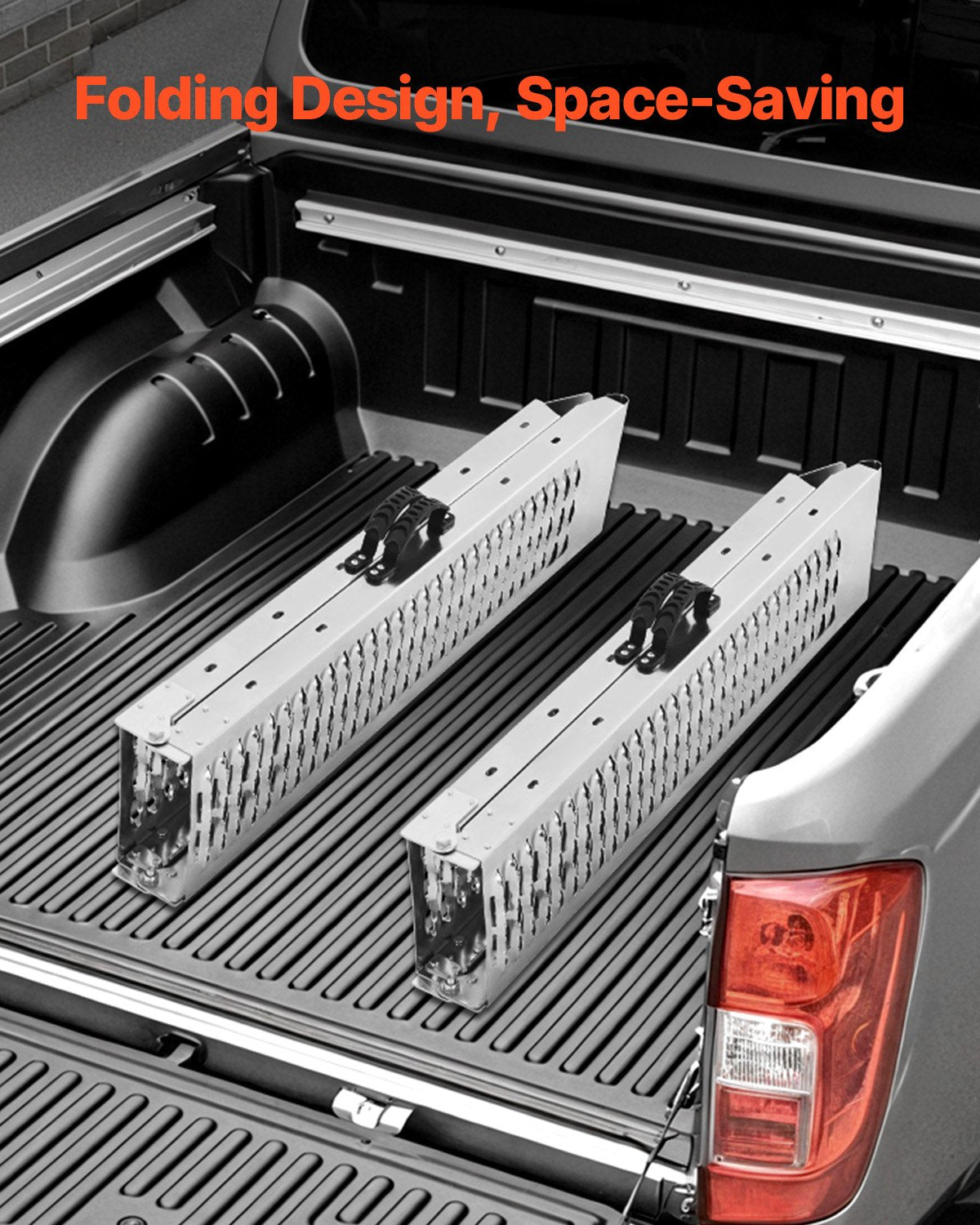 Aluminum Ramps, 1000 lbs, 2Pcs Heavy-duty Ramps with Wider Ramp Surface, Universal Stable Loading Ramp with Handles, Fit for ATV, UTV, Motorcycle, Electric Bicycle, etc.