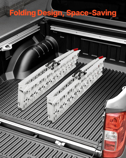 1500 lbs aluminum ramps 2pcs Heavy duty loading ramps with handles