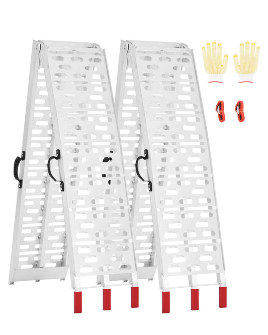 1500 lbs aluminum ramps 2pcs Heavy duty loading ramps with handles