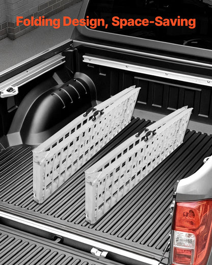 2000 lbs aluminum ramps 2pcs Heavy duty loading ramps with handles