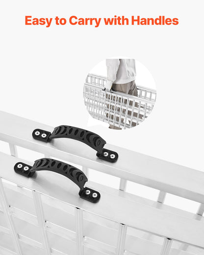 2000 lbs aluminum ramps 2pcs Heavy duty loading ramps with handles