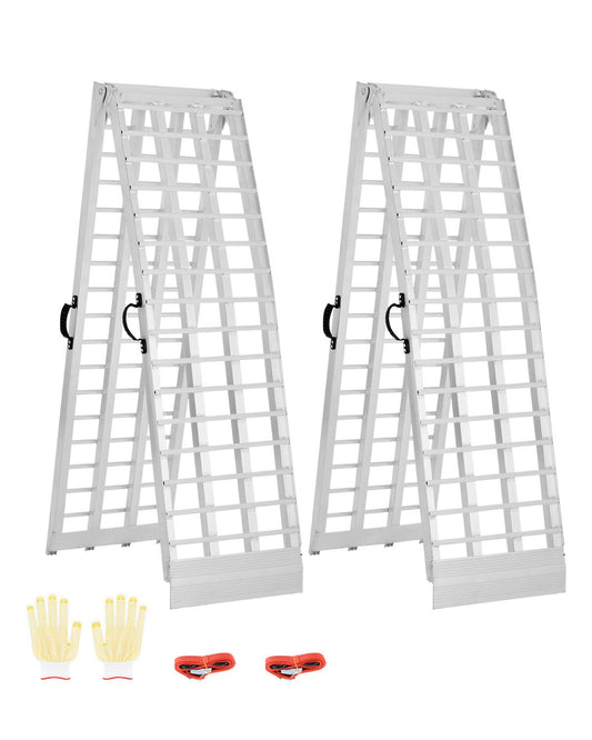 2000 lbs aluminum ramps 2pcs Heavy duty loading ramps with handles