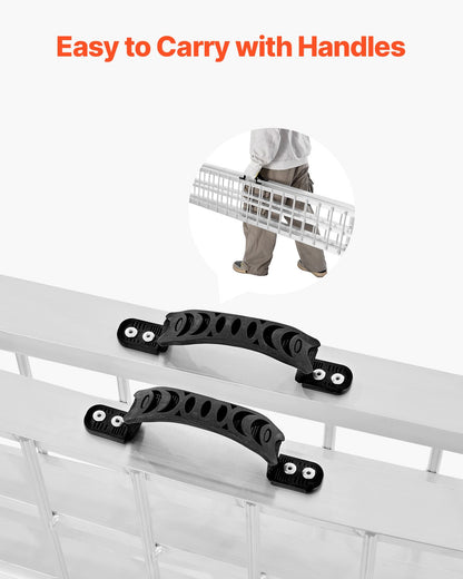 600 lbs aluminum ramps 1 pc Heavy duty loading ramps with handles