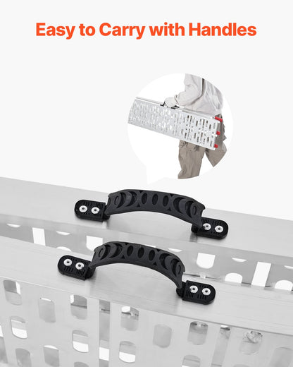 750 lbs aluminum ramps 1 pc Heavy duty loading ramps with handles