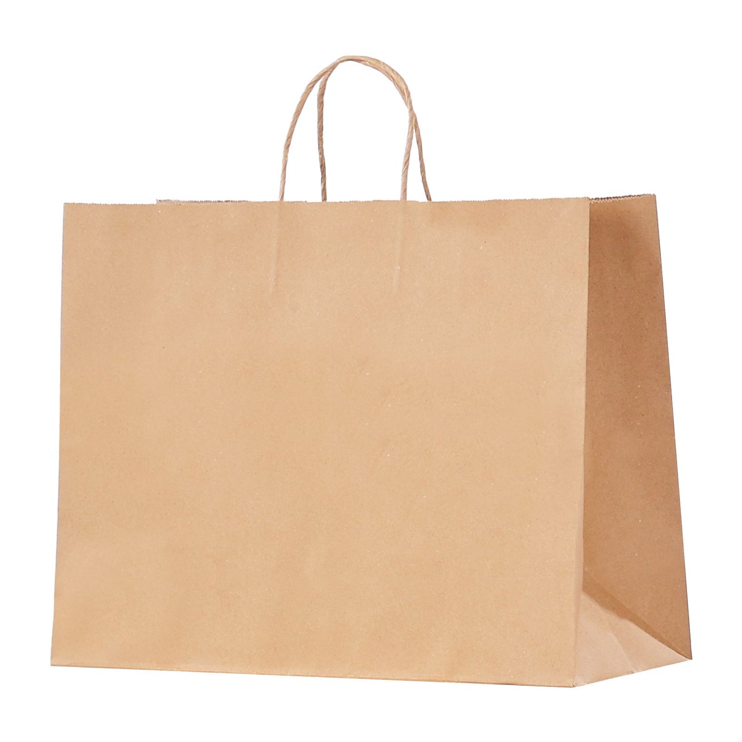 Kraft Paper Bags with Handles, 50Pcs 16 x 6 x 12 in, Large Paper Grocery Bags, Reusable & Recycled Brown Take-Out Sacks, Plain Party Bag Bulk for Birthday, Wedding, Business, Goody, Craft