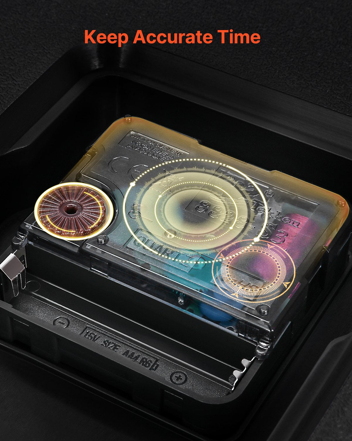 Wall Clock, 20 in Wall Clock Roman Numerals, Battery Operated Non Ticking Silent Classic Decorative Round Clocks, for Living Room Bedroom Office Kitchen Dining Room Home Decor Farmhouse, Brown