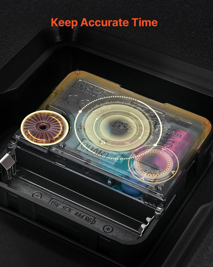 Wall Clock, 20 in Wall Clock Roman Numerals, Battery Operated Non Ticking Silent Classic Decorative Round Clocks, for Living Room Bedroom Office Kitchen Dining Room Home Decor Farmhouse, Brown