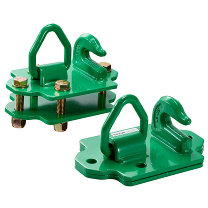 3/8" Tractor Bucket Hooks Grade 70 Forged Steel 2-pack Grapple Hooks Green