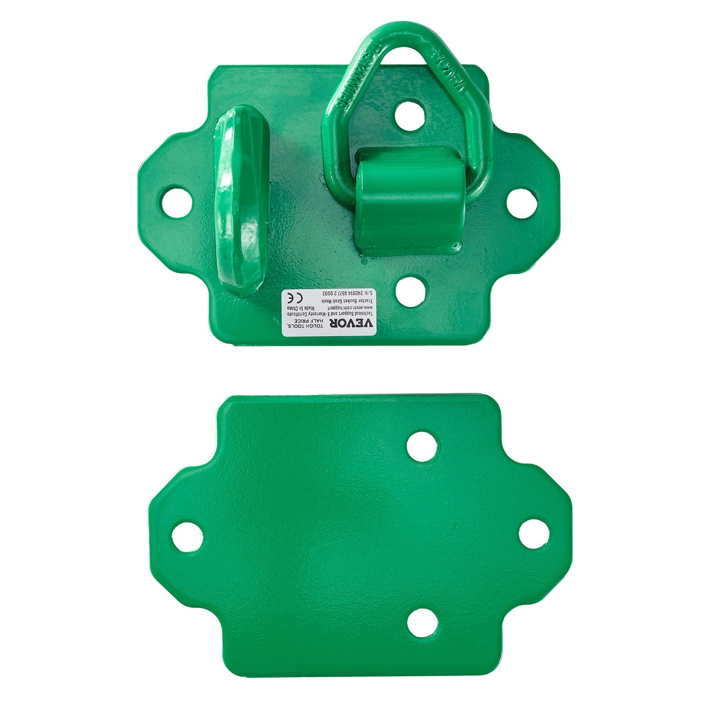 3/8" Tractor Bucket Hooks Grade 70 Forged Steel 2-pack Grapple Hooks Green