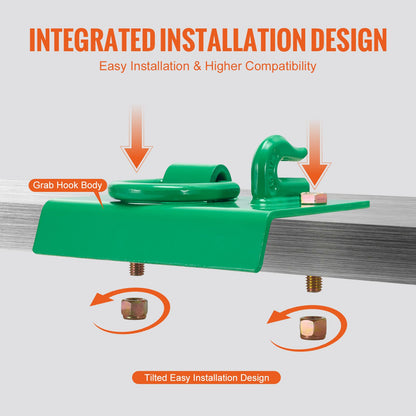 5/16 Zoll Traktor-Eimerhaken, Stahl-Greifhaken der Güteklasse 70, 12.000 lbs, für Wohnmobile und UTVs