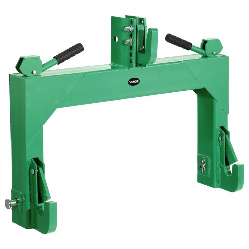 3-Point Quick Hitch, 4000 Lbs Lift Capacity, 3-Pt Trailer Hitch with 5 Level Adjustable Bolt, Adaptation to Category 2 Tractor, Heavy Duty 3 Point Attachments, Green