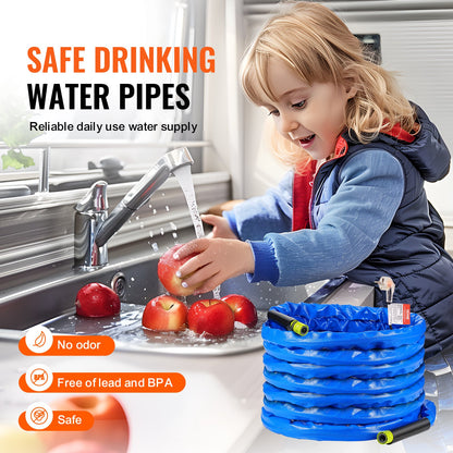 50ft Heated Water Hose for RV -45℉ Anti-Freeze Heated Drinking Water Hose