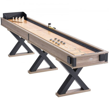 3,8 m Shuffleboard-Tisch 2-in-1 Shuffleboard- und Bowling-Kombi-Set