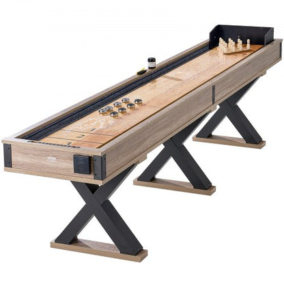 3,8 m Shuffleboard-Tisch 2-in-1 Shuffleboard- und Bowling-Kombi-Set