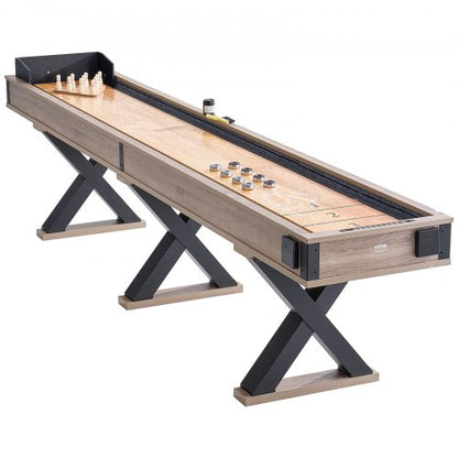3,8 m Shuffleboard-Tisch 2-in-1 Shuffleboard- und Bowling-Kombi-Set