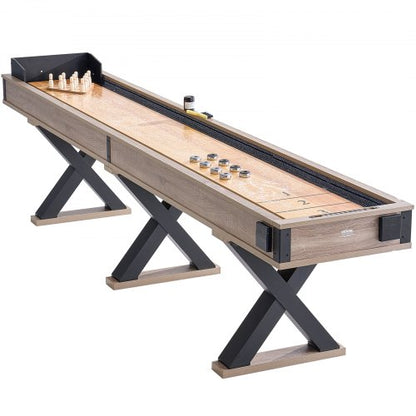 3,8 m Shuffleboard-Tisch 2-in-1 Shuffleboard- und Bowling-Kombi-Set