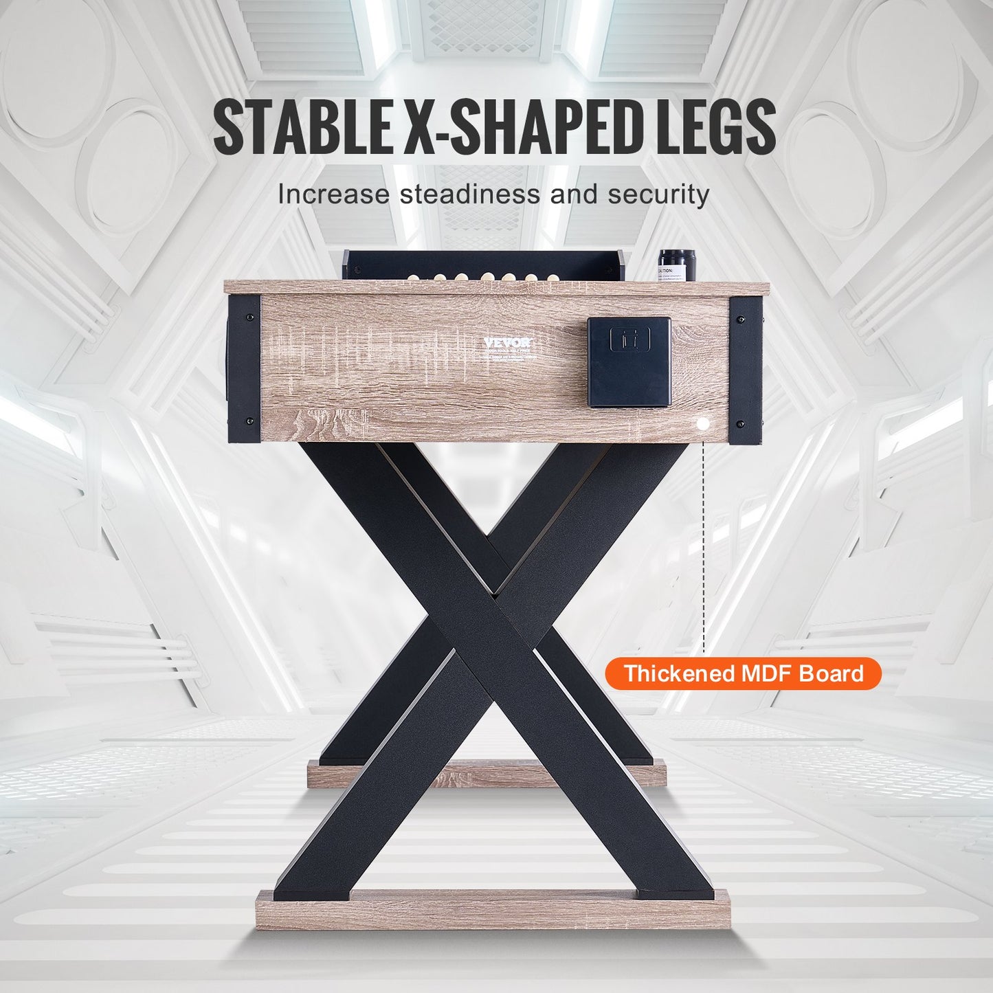 9 fot LED Shuffleboard Bord 2 i 1 Shuffleboard och Bowling Combo Game Set