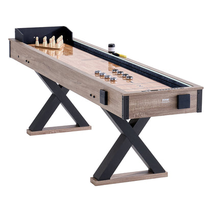 9 fot LED Shuffleboard Bord 2 i 1 Shuffleboard och Bowling Combo Game Set