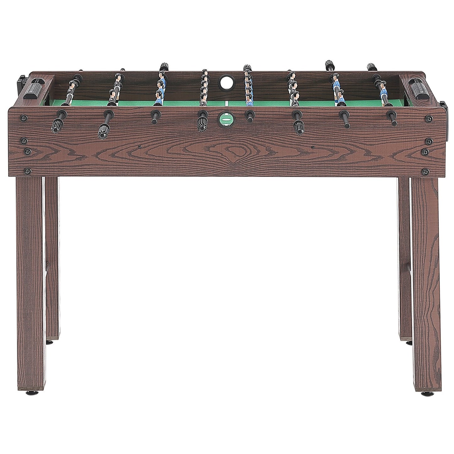 Foosball Table, 48 Inch Standard Size Foosball Table, Full Size Indoor Foosball Table for Home, Family and Game Room, Football with Foosball Table, Includes 2 Balls and 2 Cup Holders