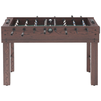 Foosball Table, 55 Inch Standard Size Foosball Table, Full Size Indoor Foosball Table for Home, Family and Game Room, Football with Foosball Table, Includes 4 Balls and 2 Cup Holders