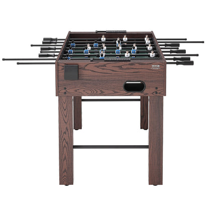 Foosball Table, 55 Inch Standard Size Foosball Table, Full Size Indoor Foosball Table for Home, Family and Game Room, Football with Foosball Table, Includes 4 Balls and 2 Cup Holders