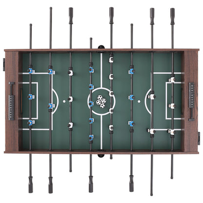 Foosball Table, 55 Inch Standard Size Foosball Table, Full Size Indoor Foosball Table for Home, Family and Game Room, Football with Foosball Table, Includes 4 Balls and 2 Cup Holders
