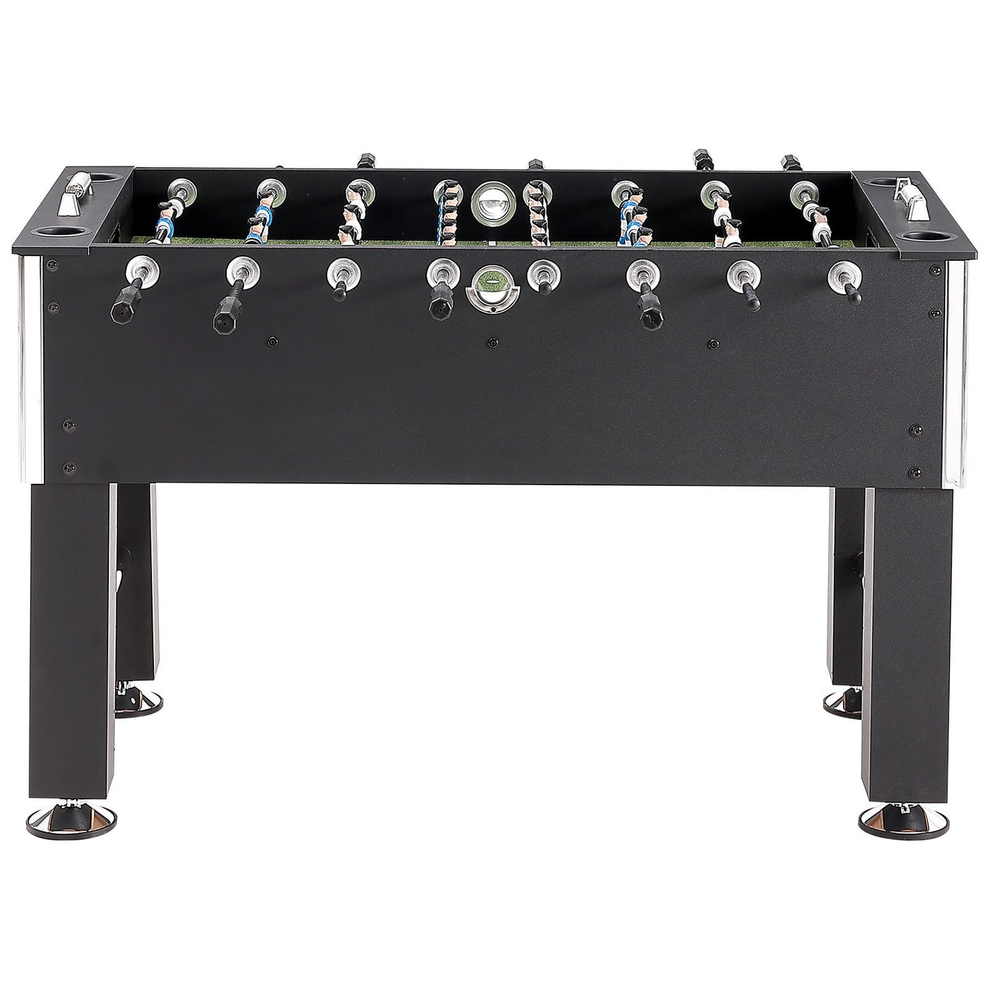 Foosball Table, 55 Inch Standard Size Foosball Table, Full Size Indoor Foosball Table for Home, Family and Game Room, Football with Foosball Table, Includes 4 Balls and 4 Cup Holders