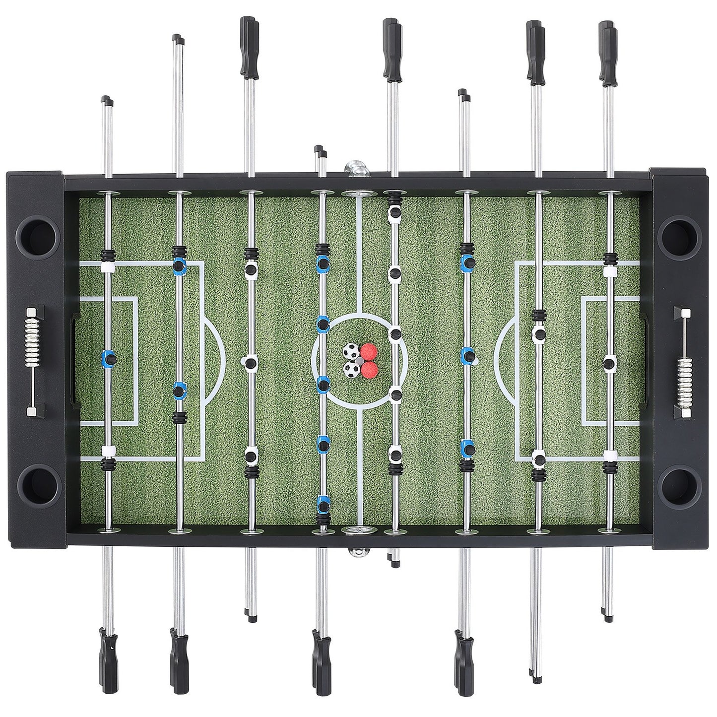 Foosball Table, 55 Inch Standard Size Foosball Table, Full Size Indoor Foosball Table for Home, Family and Game Room, Football with Foosball Table, Includes 4 Balls and 4 Cup Holders
