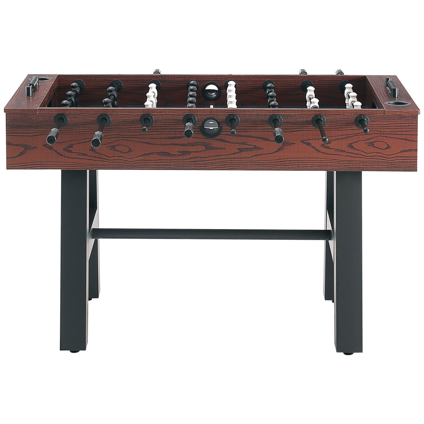 Foosball Table, 55 Inch Standard Size Foosball Table, Full Size Indoor Foosball Table for Home, Family and Game Room, Football with Foosball Table, Includes 4 Balls and 2 Cup Holders