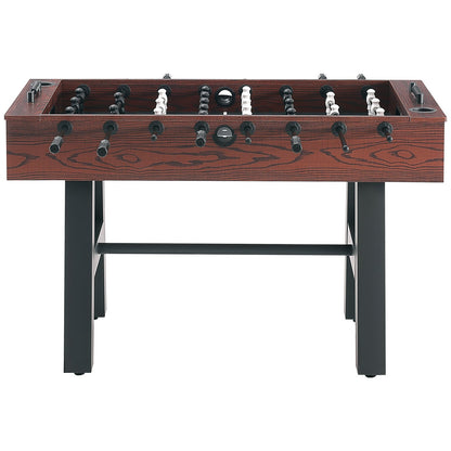 Foosball Table, 55 Inch Standard Size Foosball Table, Full Size Indoor Foosball Table for Home, Family and Game Room, Football with Foosball Table, Includes 4 Balls and 2 Cup Holders