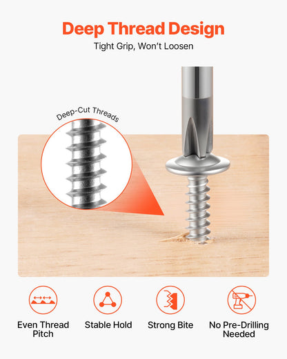 420 PCS Self Drilling Screws, Stainless Steel #8 #10 Sheet Metal Screw Assortment Kit for Metal and Wood, Phillips Truss Head & Hex Head Self Tapping Screws, Length 1/2 Inch to 2 Inch, Silver