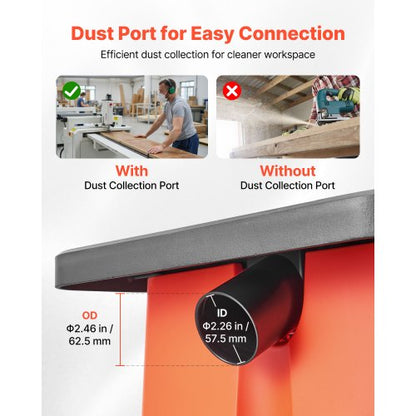 oscillerande spindelslip, 2000 varv/min bänkslip med 6 hylsor (12,7–76,2 mm), 16 mm slaglängd och 390 x 415 mm brett arbetsbord för möbelfinish, hantverksslipning, gör-det-själv-träbearbetning |  EU