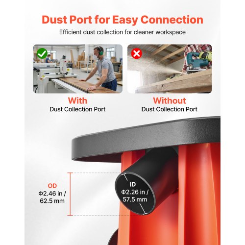 oscillerande spindelslip, 2000 varv/min bänkslip med 6 hylsor (12,7–76,2 mm), 16 mm slaglängd och 397 x 295 mm gjutjärnsbord för möbelfinish, hantverksslipning, gör-det-själv-träbearbetning |  EU