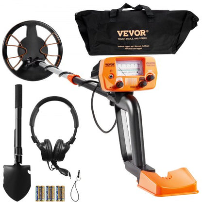 Metal Detector for Adults & Kids, 8 Inch Waterproof Search Coil with High Accuracy Pointer Display, Adjustable 38''-49'' Gold Detector, Lightweight Aluminum Stem for Detecting Gold Treasure