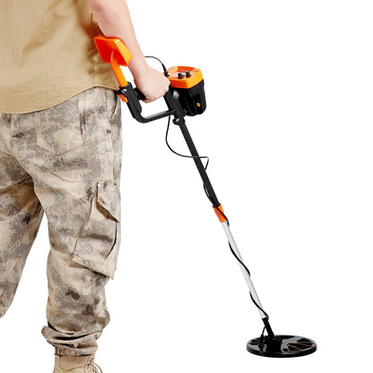 Metalldetektor für Erwachsene und Kinder, 8 Zoll wasserdichte Suchspule mit hochpräzisem Touchscreen, einstellbarer 38-49-Zoll-Golddetektor, leichter Aluminiumschaft zum Aufspüren von Goldschätzen