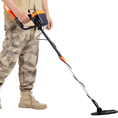 Metalldetektor für Erwachsene und Kinder, 8 Zoll wasserdichte Suchspule mit hochpräzisem Touchscreen, einstellbarer 38-49-Zoll-Golddetektor, leichter Aluminiumschaft zum Aufspüren von Goldschätzen