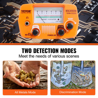 Metal Detector for Adults & Kids, 8 Inch Waterproof Search Coil with High Accuracy Pointer Display, Adjustable 38''-49'' Gold Detector, Lightweight Aluminum Stem for Detecting Gold Treasure