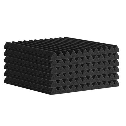 Akustikschaumplatten 48er-Pack 12 x 12 x 1 Zoll selbstklebend für Wanddecken