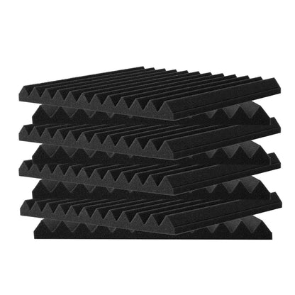 Akustikschaumplatten 48er-Pack 12 x 12 x 1 Zoll selbstklebend für Wanddecken