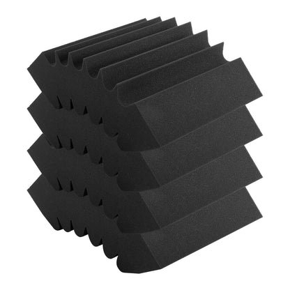 Akustiska skumpaneler 4-pack 16,5 x 6,3 x 12 i lim för väggtak