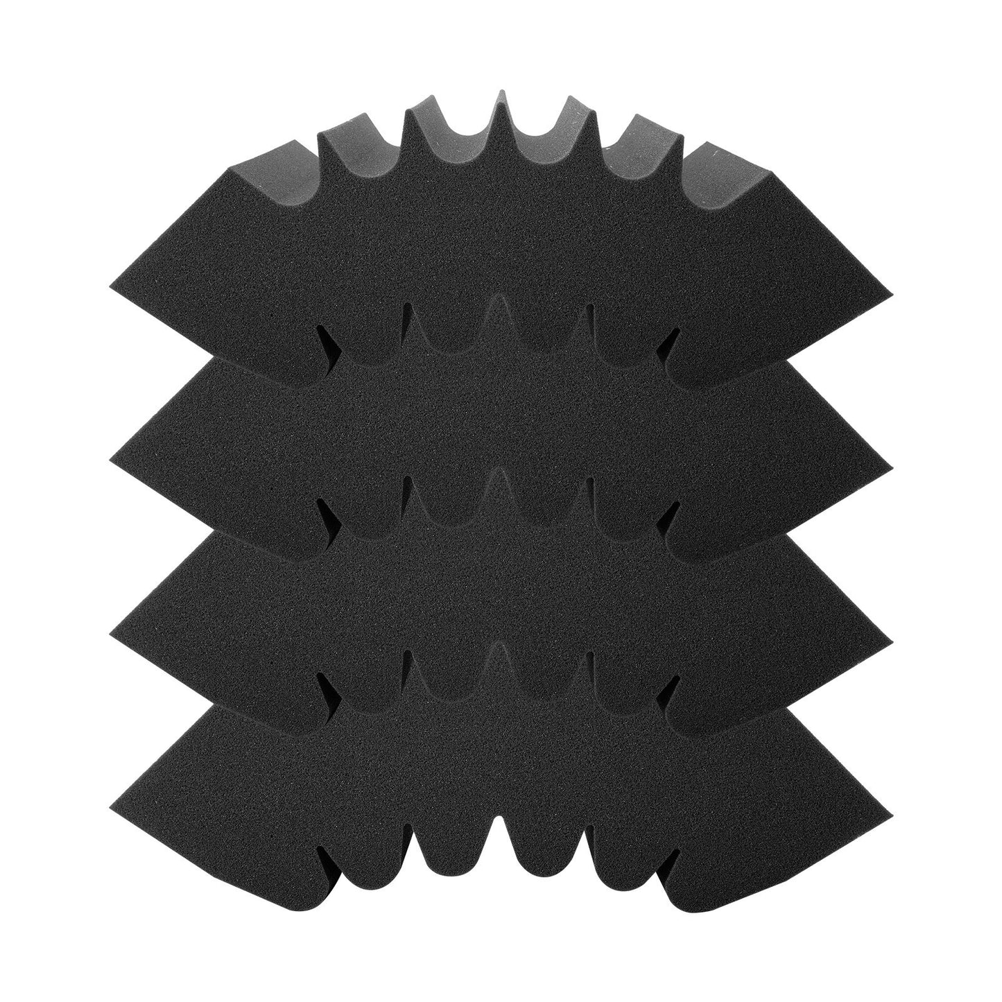 Akustiska skumpaneler 4-pack 16,5 x 6,3 x 12 i lim för väggtak