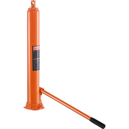 Hydraulic Long Ram Domkraft, 4 Tons motorlyftcylinder med enkelkolvspump och platt bas, Hydraulisk cylinder för motorlyftar, Hydrauliska garage/verkstadskranar, Mekanisk, Farm