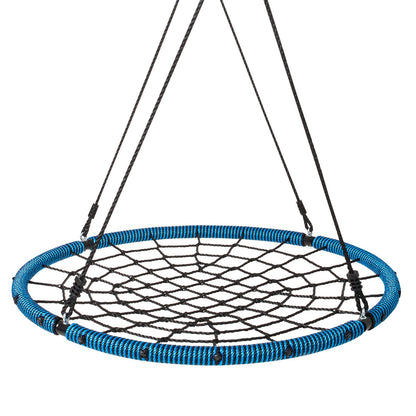 Spider Web Saucer Swing 40 tums runda gungor för barn utomhus 750 lbs