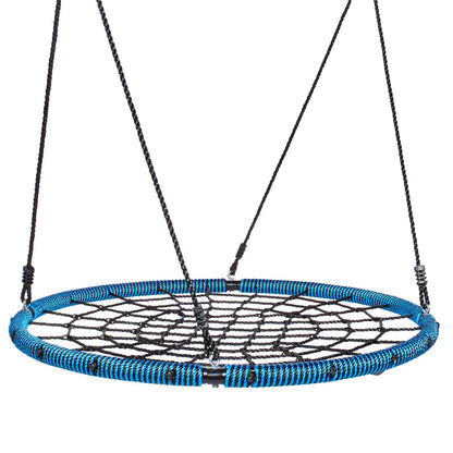 Spider Web Saucer Swing 40 tums runda gungor för barn utomhus 750 lbs