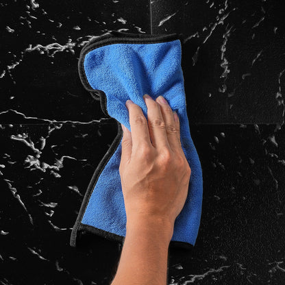 Selbstklebende Vinyl-Bodenfliesen, 30,5 x 30,5 cm, 50 Stück, 1,5 mm dick, schwarzer Marmor