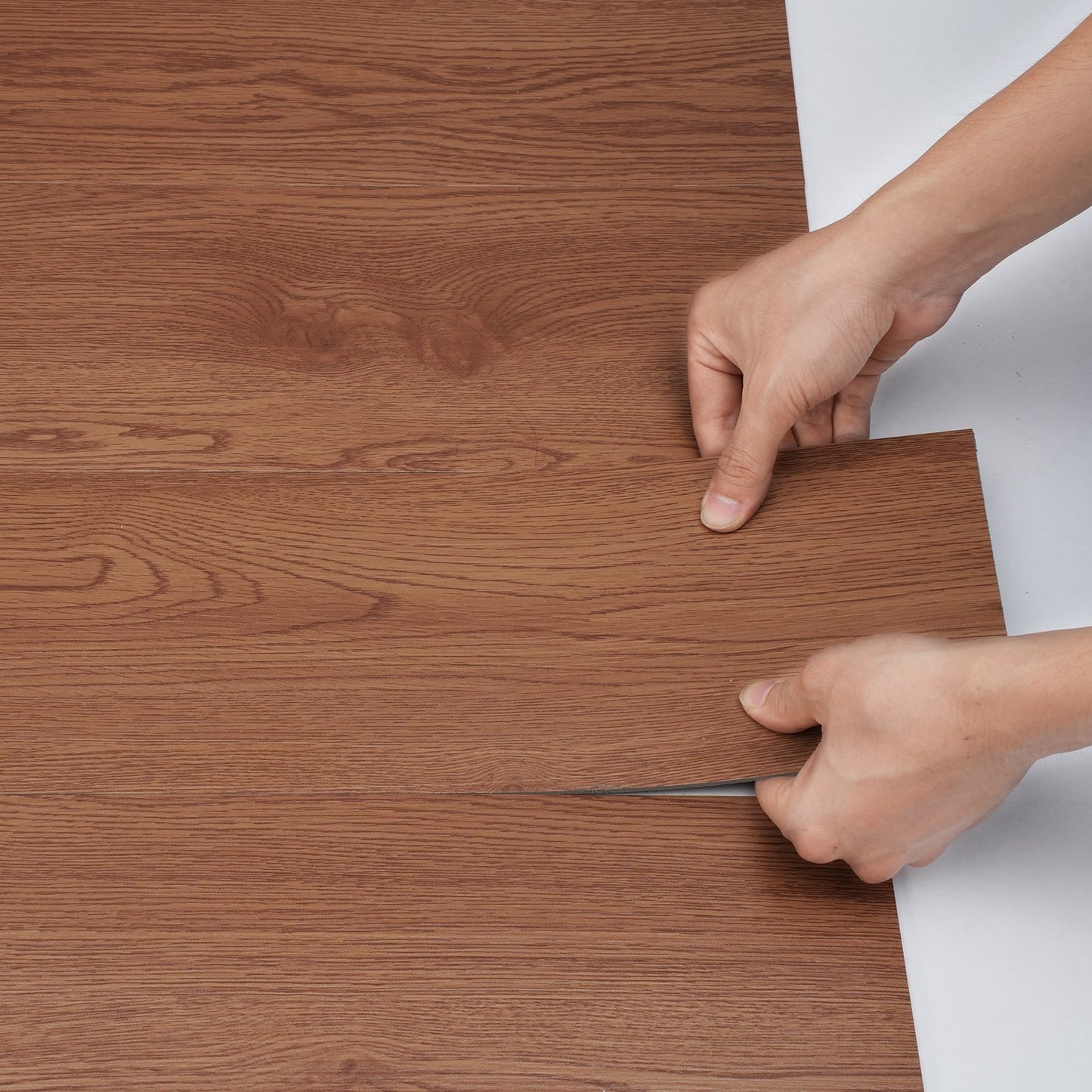 Selbstklebende Vinyl-Bodenfliesen, 91,4 x 15,2 cm, 36 Fliesen, 2,5 mm dick, zum Abziehen und Aufkleben, tiefbraune Holzmaserung, DIY-Bodenbelag für Küche, Esszimmer, Schlafzimmer und Badezimmer, einfach für die Inneneinrichtung